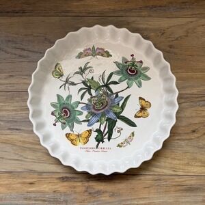 *Portmeirion "Botanic Garden"  11 Inch Quiche Baking Pie Dish